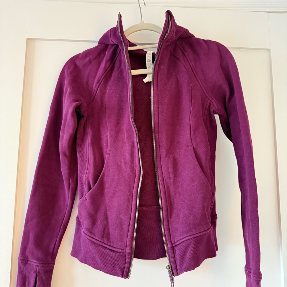 Lululemon Athletica Scuba Full Zip Deep Plum Jacket